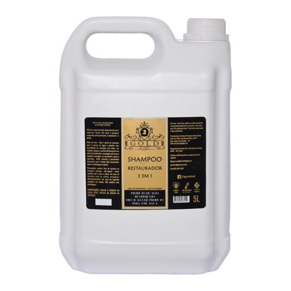 Shampoo Restaurador Pet 3 em 1 5 Litros